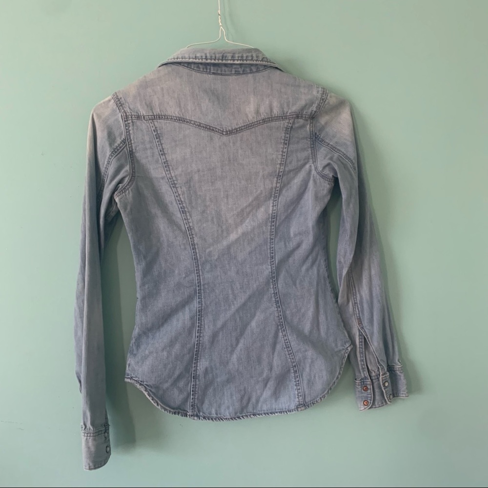 Denim Button-Up - Picture 2 of 3
